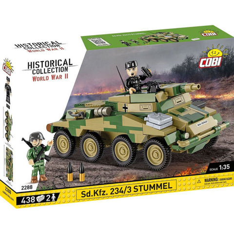 Image of World War 2 - Sd.Kfz. 234/3 Stummel (438 Piece Kit)