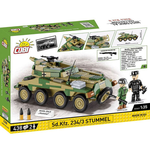 Image of World War 2 - Sd.Kfz. 234/3 Stummel (438 Piece Kit)