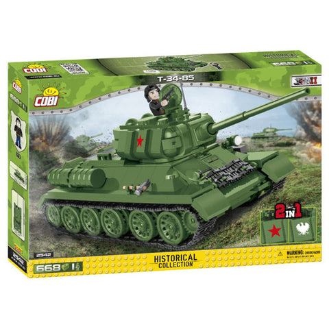 Image of World War II - T-34-85 Tank [668 pieces]