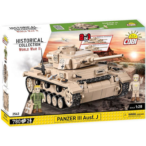 Image of World War 2 - Panzer III Ausf.J & Field Workshop (780 Piece Kit)