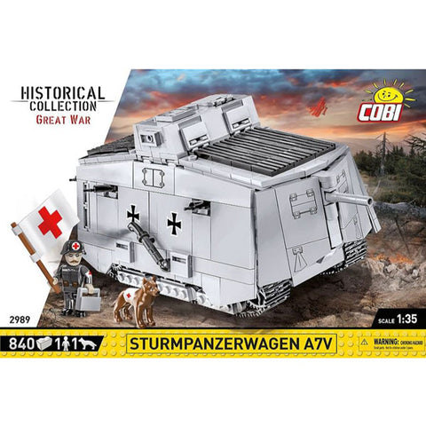 Image of Great War - Sturmpanzerwagen A7V (840 Piece Kit)