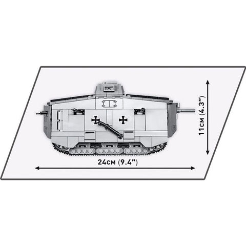 Image of Great War - Sturmpanzerwagen A7V (840 Piece Kit)