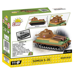 World War 2 - Somua S-35 Tank (99 Piece Kit)