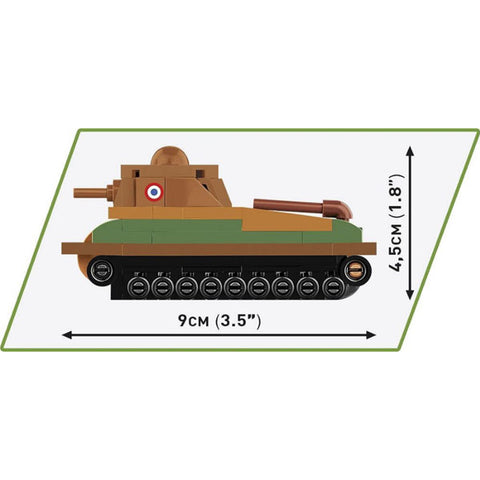 Image of World War 2 - Somua S-35 Tank (99 Piece Kit)