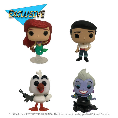 Image of Little Mermaid (1989) - Ariel, Prince Eric, Scuttle & Ursula US Exclusive Pop