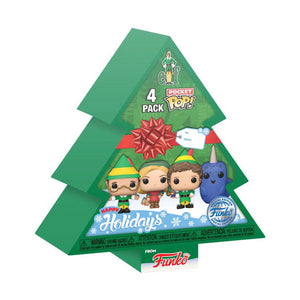 Elf - Tree Holiday US Exclusive Pocket Pop! 4-Pack Box Set