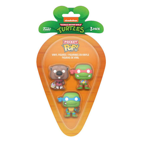 Image of TMNT - Splinter, Leonardo & Raphael Carrot Pocket Pop! 3-Pack