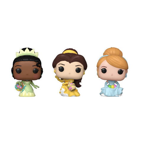 Image of Disney - Cinderella, Belle, Tiana Carrot Pocket Pop! 3-Pack