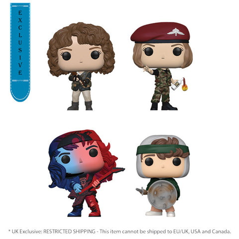 Image of Stranger Things - Nancy, Robin, Eddie & Dustin US Exclusive Pop! 4-Pack