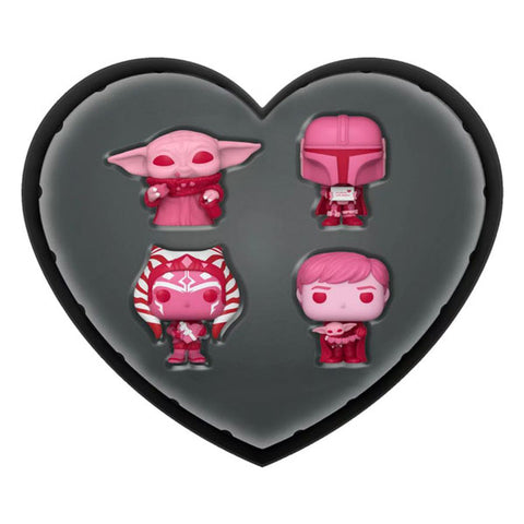 Image of Star Wars: Valentines 2024 - Pink US Exclusive Pocket Pop! 4-Pack Heart Box