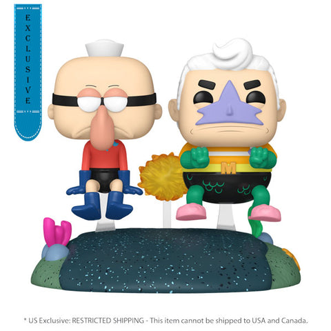 Image of Spongebob Squarepants - Mermaidman & Barnacleboy with Invisible Boat US Exclusive Pop! Ride - 126