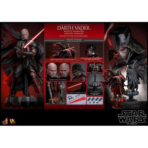 Image of Star Wars - Darth Vader (Battle Damaged) Deluxe 1:6 Scale Collectable Action Figure