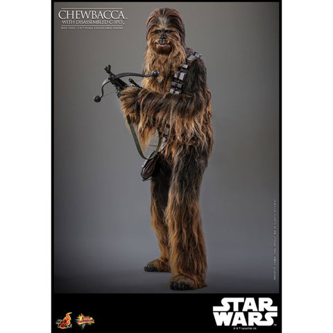 Image of Star Wars - Chewbacca with Disassembled C-3PO 1:6 Scale Collectable Action Figure