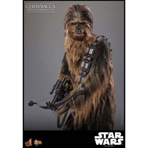 Image of Star Wars - Chewbacca with Disassembled C-3PO 1:6 Scale Collectable Action Figure