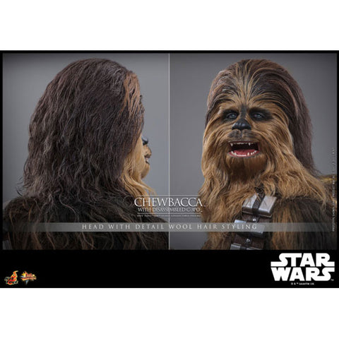 Image of Star Wars - Chewbacca with Disassembled C-3PO 1:6 Scale Collectable Action Figure