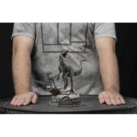 Image of Jurassic World 3: Dominion - Blue & Beta 1:10 Scale Statue