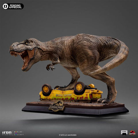 Image of Jurassic Park - T-Rex Attack Icons Statue