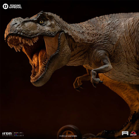 Image of Jurassic Park - T-Rex Attack Icons Statue