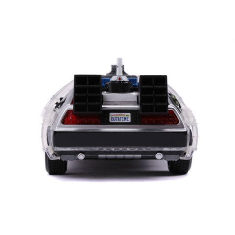 Image of Back to the Future Part II - Delorean 1:24 Scale Hollywood Ride