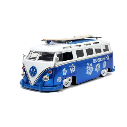 Image of Lilo & Stitch - 1962 VW Bus 1:24 Scale Vehicle with Stitch Figure