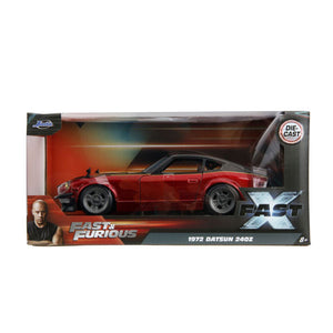 Fast & Furious X - 1972 Datsun 240Z Gloss Red/Black 1:24 Scale Diecast Vehicle