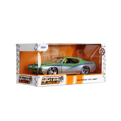 Image of Big Time Muscle - 1969 Pontiac GTO Judge 1:24 Scale Diecast Vehicle