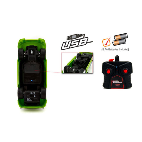 Image of Fast and Furious - 1995 Mitsubishi Eclipse 1:16 Scale Remote Control Car