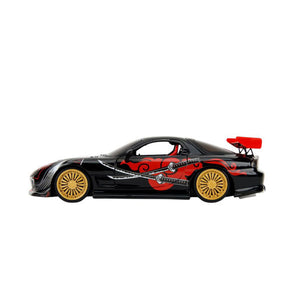 Lab Monkeys - 1:24 Mazda RX7 Diecast Vehicle with SARU 3.25" Figure