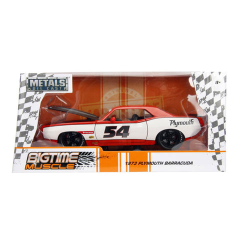 Image of Big Time Muscle - 1973 Plymouth Barracuda 1:24 Scale Diecast Vehicle