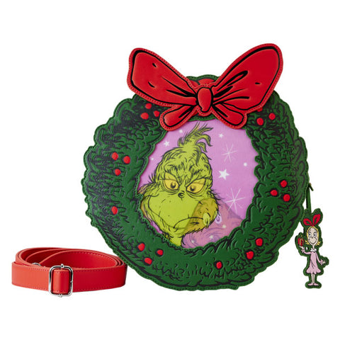 Image of Dr Seuss - Dr. Seuss' How the Grinch Stole Christmas! Wreath Crossbody