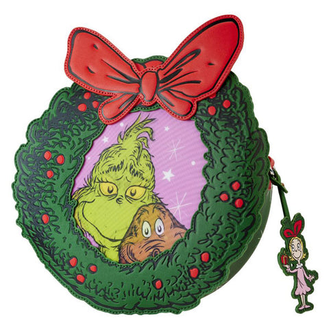 Image of Dr Seuss - Dr. Seuss' How the Grinch Stole Christmas! Wreath Crossbody