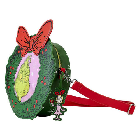 Image of Dr Seuss - Dr. Seuss' How the Grinch Stole Christmas! Wreath Crossbody