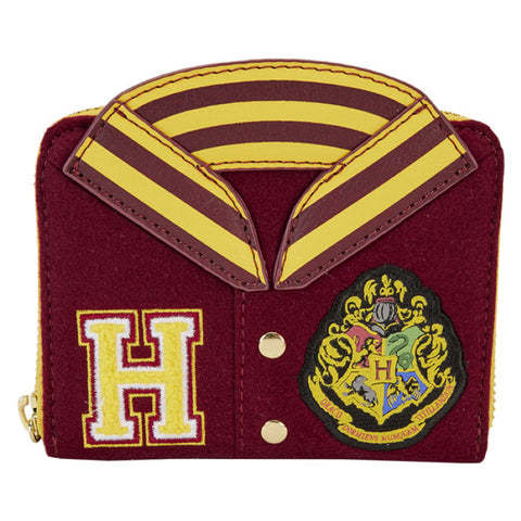 Image of Harry Potter - Gryffindor Hogwarts Crest Varsity Jacket Zip Around Wallet