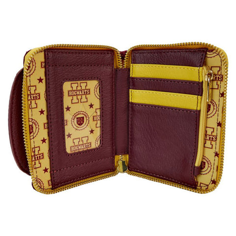 Image of Harry Potter - Gryffindor Hogwarts Crest Varsity Jacket Zip Around Wallet