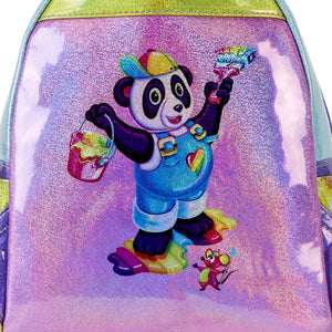 Lisa Frank - Holographic Glitter Color Block Mini Backpack