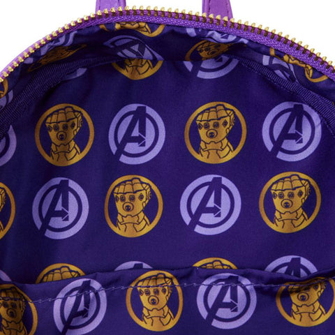 Image of Marvel Comics - Thanos Gauntlet Metallic Mini Backpack