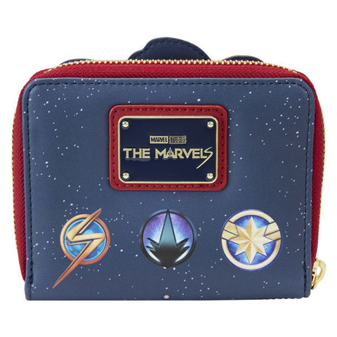Image of The Marvels (2023) - Group Symbol Glow Zip Around Wallet