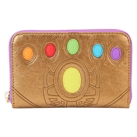 Image of Marvel Comics - Thanos Gauntlet Metallic Zip Around Wallet