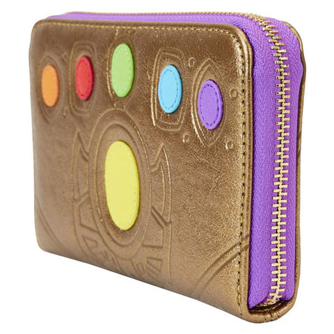 Image of Marvel Comics - Thanos Gauntlet Metallic Zip Around Wallet