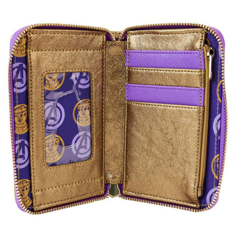 Image of Marvel Comics - Thanos Gauntlet Metallic Zip Around Wallet