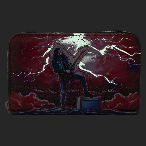 Image of Stranger Things - Eddie Munson Tribute Glow Zip Around Wallet