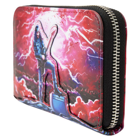 Image of Stranger Things - Eddie Munson Tribute Glow Zip Around Wallet