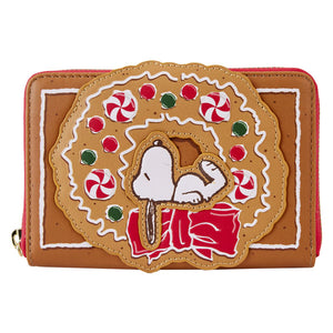 Peanuts - Snoopy Gingerbread Wreath Scented Zip Around Wallet