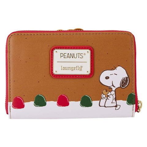Image of Peanuts - Snoopy Gingerbread Wreath Scented Zip Around Wallet