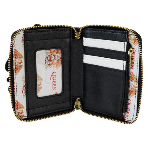 Image of Queen - Logo Crest Zip Around Wallet