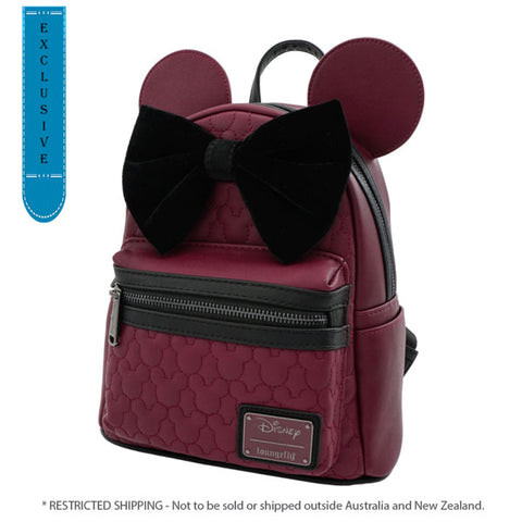 Image of Disney - Mickey Mouse Brown with Bow & Ears Mini Backpack