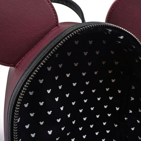 Image of Disney - Mickey Mouse Brown with Bow & Ears Mini Backpack