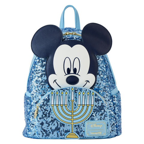 Image of Disney - Mickey Mouse Hanukkah Sequin Glow Mini Backpack