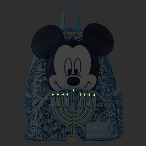 Image of Disney - Mickey Mouse Hanukkah Sequin Glow Mini Backpack