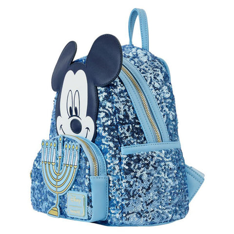 Image of Disney - Mickey Mouse Hanukkah Sequin Glow Mini Backpack